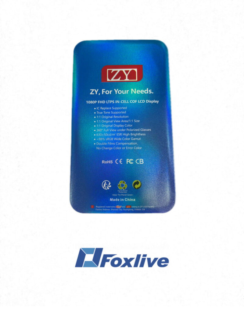 Pantalla Compatible iPhone XS Max Completa LCD + Táctil marca ZY serie INCELL-COF - Imagen 3